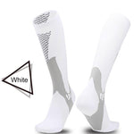 Men & Women New Compression Long Running Socks Men High Elastic Sports Stocking Running Cycling High Compression Leg Support - Trend Catalog