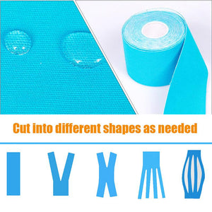 2Size Kinesiology Tape Athletic Tape Sport Recovery Tape Strapping Gym Fitness Tennis Running Knee Muscle Protector Scissor - Trend Catalog - 