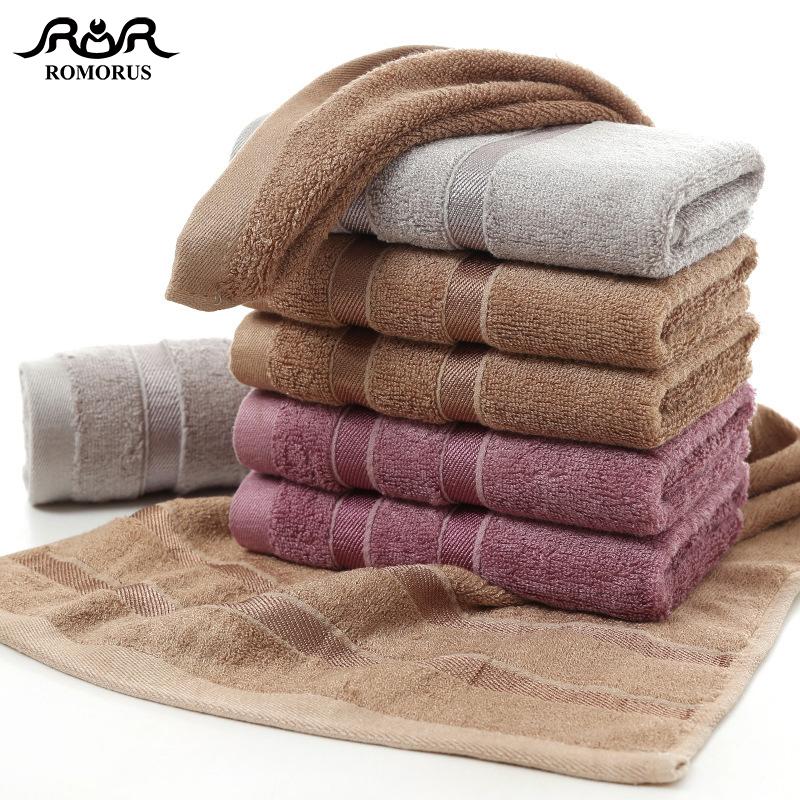 ROMORUS 100% Bamboo Fiber Towels Purple Gray Brown Bath Face Towel Set Cool Bamboo Absorbent Healthy Bathroom Towels for Adults - Trend Catalog