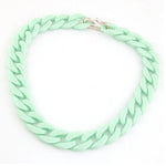 Statement Chunky Long Chain Necklaces For Women Boho Colorful Plastic Chain Choker Necklaces Pendants Fashion Women Jewelry