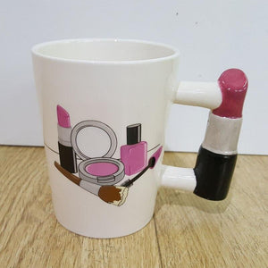 300ml Creative Ceramic Mugs Girl Tools Beauty Kit Specials Nail Polish Handle Tea Coffee Cup Personalized Mug Beauty Tool Cup - Trend Catalog