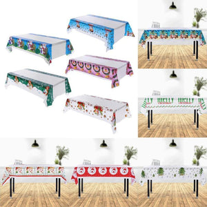 New Year Christmas Tablecloth Kitchen Dining Table Decorations Rectangular Table Covers Christmas Decorations for Home Navidad - Trend Catalog