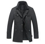 Winter Wool Coat Slim Fit Jackets Men Casual Outerwear - Trend Catalog