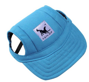 Pet Dog Cap Small Pet Summer Canvas Cap Dog Baseball Visor Hat Puppy Outdoor Sunbonnet Cap