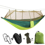 Ultralight Outdoor Camping Hunting Mosquito Net Parachute Hammock 2 Person Flyknit Hamaca Garden Hamak Hanging Bed Leisure Hamac - Trend Catalog - 