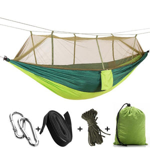 Ultralight Outdoor Camping Hunting Mosquito Net Parachute Hammock 2 Person Flyknit Hamaca Garden Hamak Hanging Bed Leisure Hamac - Trend Catalog - 