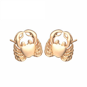 Silver Crab Earrings