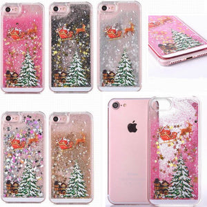 Christmas Phone Case For iPhone 6s 6 7 8 Plus 11Pro XS MAX XR Luxury Glitter Bling Cover for iPhone XS 11 Pro MAX X CASE - Trend Catalog - 