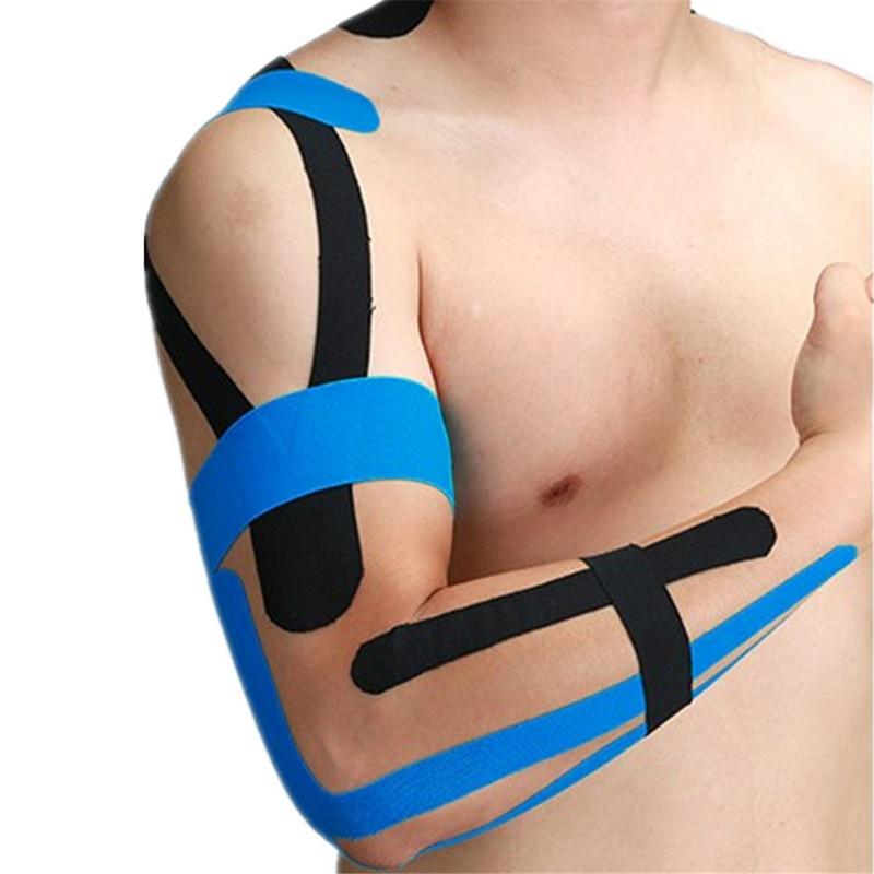 2Size Kinesiology Tape Athletic Tape Sport Recovery Tape Strapping Gym Fitness Tennis Running Knee Muscle Protector Scissor - Trend Catalog - 