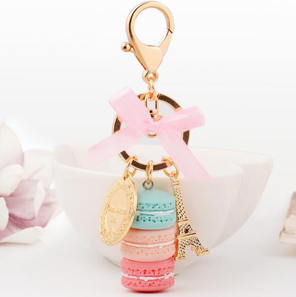 Women Cake Key chain fashion nice cute French pastries Keychain bag charm car Key Ring - Trend Catalog