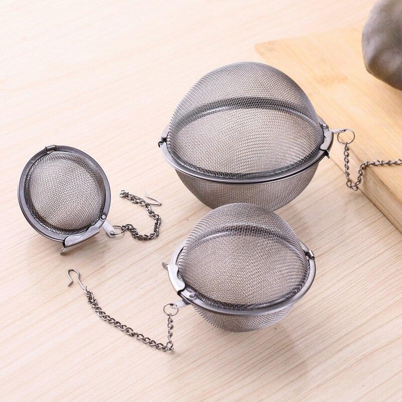 Stainless Steel Mesh Tea Infuser Strainer Creative Kitchen Pot Spice Filter Seasoning Ball Household Tea Leak Gadgets Tool - Trend Catalog