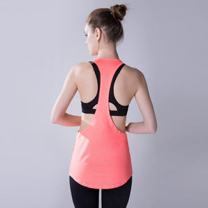 Yoga Crop Top Women Sleeveless Backless Running Sports T Shirts Quick Dry Jogging Gym Fitness Tank Top - Trend Catalog - 
