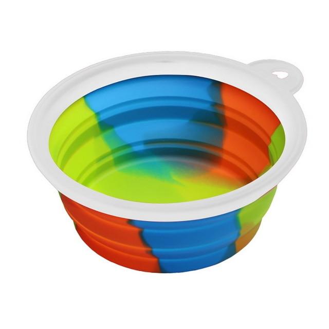 1Pcs Portable Travel Bowl Dog Feeder Water Food Container Silicone Small Mudium Dog Pet Accessories Folding Dog Bowl Outfit - Trend Catalog