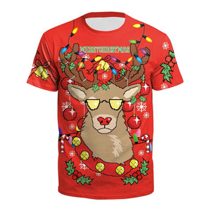 Christmas T Shirt Women Tshirt Plus Size T-shirt Female Short Sleeve Funny T Shirts Unisex Tops Summer Top Tees - Trend Catalog - 