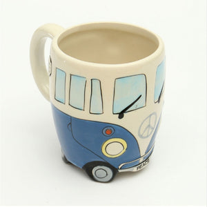 British Hand-painted 3D Double-decker Bus Mug Ceramic UK Retro Coachbus Car Coffee Cup Friends Tv Klimt Caneca Criativa Gift Box - Trend Catalog - 