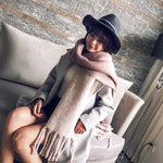 Mingjiebihuo Korean new fashion long scarf shawl female autumn and winter new color mixed wild warm thick fringed scarf - Trend Catalog