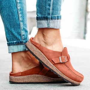 Women summer slippers spring sandals fashion solid buckle women flats shoes casual beach ladies plus size summer sandals - Trend Catalog - 