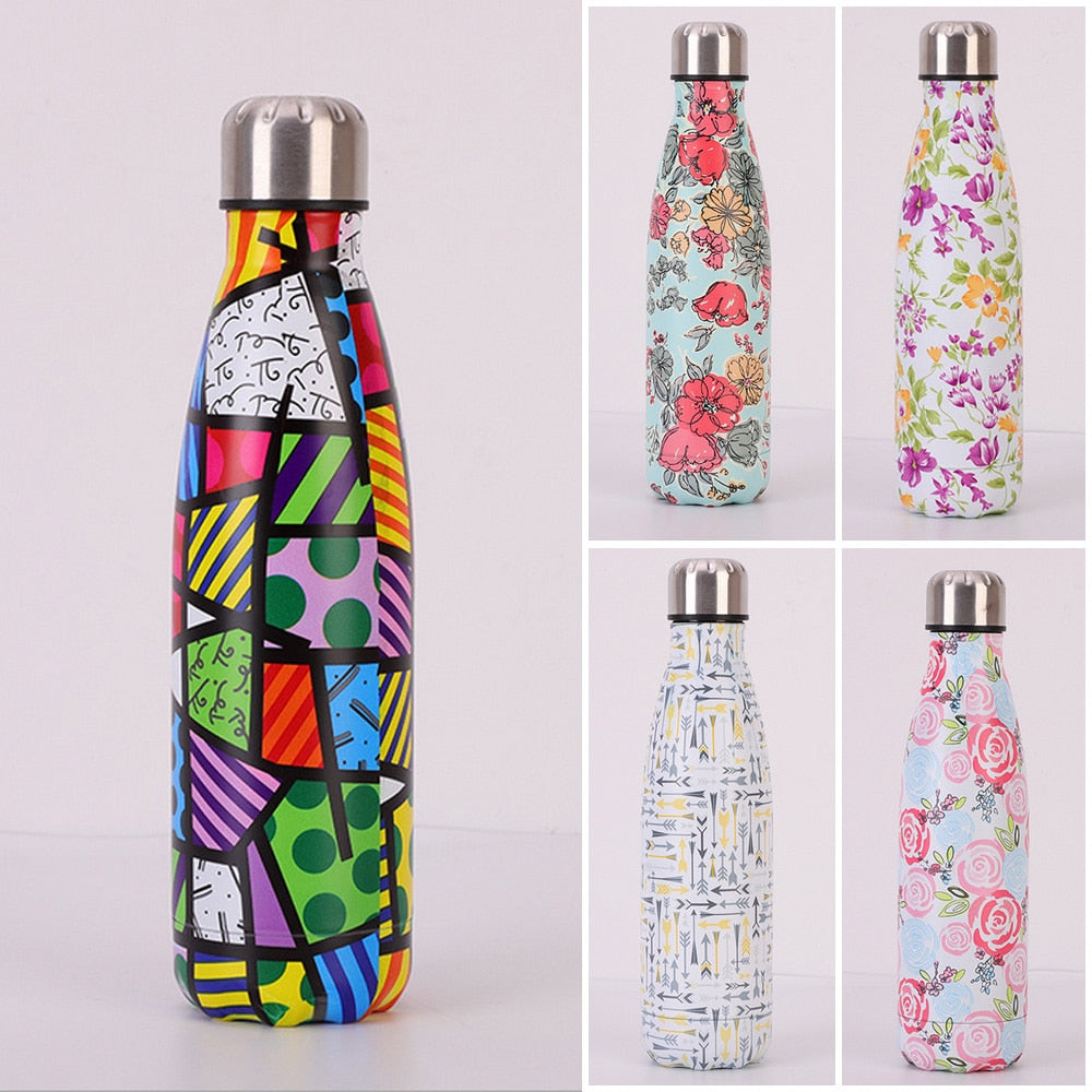 Stainless Steel Vacuum Insulated Water Bottle Flask Thermal Sports Chilly 500ML - Trend Catalog - 