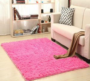 Super Soft Silk Wool Rug Indoor Modern Shag Area Rug Silky Rugs Bedroom Floor Mat Baby Nursery Rug Children Carpet - Trend Catalog - 