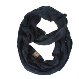 Winter Knitted Cable Ring Scarf Female Autumn Infinity Scarves - Trend Catalog