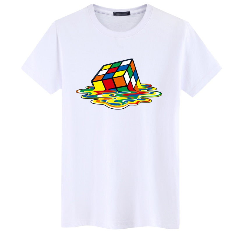 Rubik Cube Print T Shirts Men & Women Fashion Design Summer O-neck Plus size 5XL Short Sleeve the big bang theory Tee streetwear - Trend Catalog - 