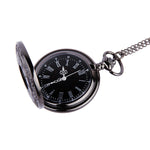 Pocket Watch Vintage Roman Numerals Quartz Watch Clock With Chain Antique Jewelry Pendant Necklace Gifts For Father - Trend Catalog - 