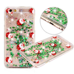 Christmas Phone Case For iPhone 6s 6 7 8 Plus 11Pro XS MAX XR Luxury Glitter Bling Cover for iPhone XS 11 Pro MAX X CASE - Trend Catalog - 