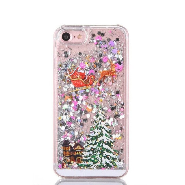 Christmas Phone Case For iPhone 6s 6 7 8 Plus 11Pro XS MAX XR Luxury Glitter Bling Cover for iPhone XS 11 Pro MAX X CASE - Trend Catalog - 