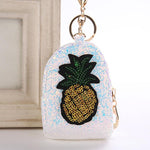 Cute Pineapple Keychain Glitter Sequins Key Ring Gifts Charms Bag Accessories Decorative Pendants Key Chain Mini Coin Purse - Trend Catalog