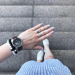 2Pcs/Set Couples Distance Bracelet Classic Natural Stone White and Black Yin Yang Beaded Bracelets for Men Women Best - Trend Catalog - 