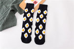 Women Socks Funny Cute Cartoon Fruits Banana Avocado Lemon Egg Cookie Donuts Food Happy Japanese Harajuku skateboard Socks - Trend Catalog