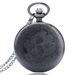 Pocket Watch Vintage Roman Numerals Quartz Watch Clock With Chain Antique Jewelry Pendant Necklace Gifts For Father - Trend Catalog - 