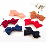 Big Solid Cloth Bows Hair Clips Hair Accessories for Women Girl Wedding Hair Jewelry