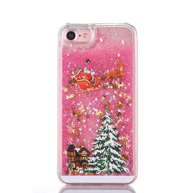 Christmas Phone Case For iPhone 6s 6 7 8 Plus 11Pro XS MAX XR Luxury Glitter Bling Cover for iPhone XS 11 Pro MAX X CASE - Trend Catalog - 