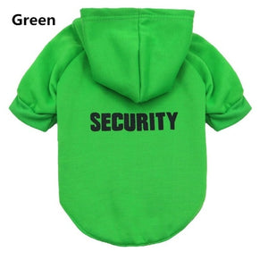 Security Cat Clothes Pet Cat Coats Jacket Hoodies For Cats Outfit Warm Pet Clothing Rabbit Animals Pet Costume