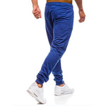 Dropshipping Men Joggers Elastic Waist Long Trousers 2019 Brand Fashion Casual Solid Color Fitness Workout Sweatpants Blue Red - Trend Catalog