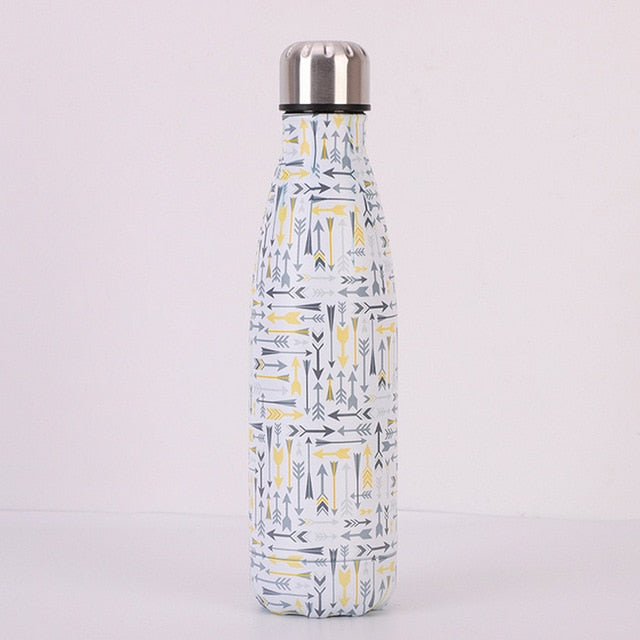 Stainless Steel Vacuum Insulated Water Bottle Flask Thermal Sports Chilly 500ML - Trend Catalog - 