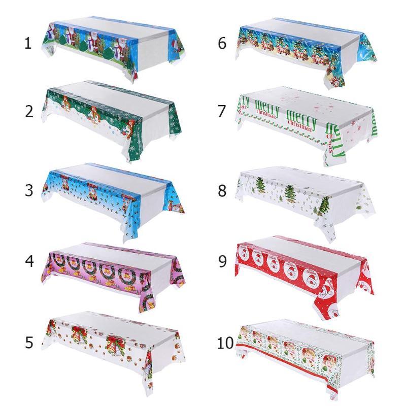 New Year Christmas Tablecloth Kitchen Dining Table Decorations Rectangular Table Covers Christmas Decorations for Home Navidad - Trend Catalog