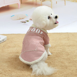 Cute Dog Jacket Winter Warm Puppy Dog Clothes Thickening Fleece Pet Outfits Coat For Small Dogs Chihuahua Bichon Pets Clothing