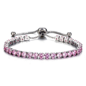 Cubic Zirconia Tennis Bracelet & Bangle Women's Adjustable Pulseras Mujer Charm Bridal Wedding Jewelry