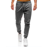 Dropshipping Men Joggers Elastic Waist Long Trousers 2019 Brand Fashion Casual Solid Color Fitness Workout Sweatpants Blue Red - Trend Catalog