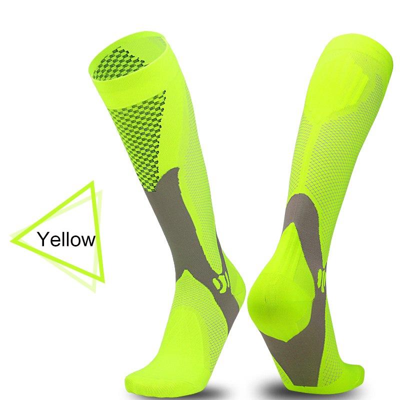 Men & Women New Compression Long Running Socks Men High Elastic Sports Stocking Running Cycling High Compression Leg Support - Trend Catalog