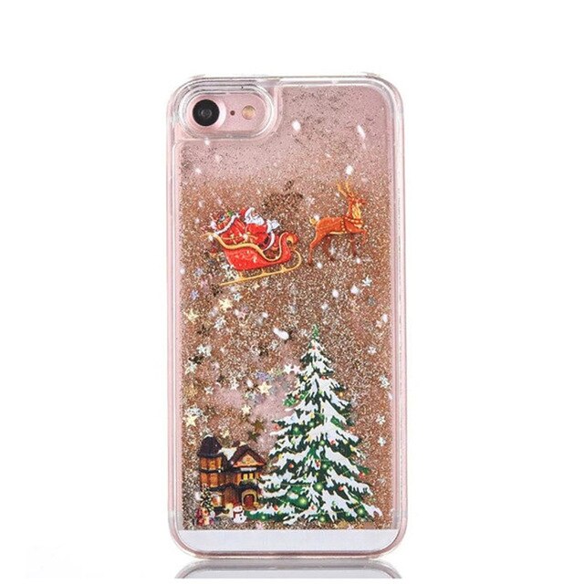 Christmas Phone Case For iPhone 6s 6 7 8 Plus 11Pro XS MAX XR Luxury Glitter Bling Cover for iPhone XS 11 Pro MAX X CASE - Trend Catalog - 