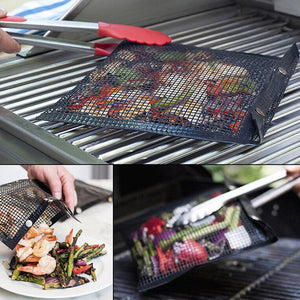 Non-stick Mesh Grilling Bag Reusable BBQ Fruit And Vegetable Meat Storage Bag Barbecue Heat Resistant Bags - Trend Catalog - 