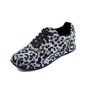 Sneakers Shoes Spring Autumn Leopard Pattern Design Fabric Comfortable Casual Sneakers Flats Shoes Women - Trend Catalog