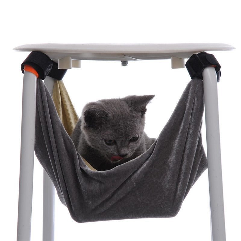 Cat Bed Pet Kitten Cat Hammock Removable Hanging Soft Bed Cages for Chair Kitty Rat Small Pets Swing - Trend Catalog - 