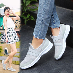 Sneakers Women Breathable Mesh Shoes Woman Ballet Slip On Flats Loafers Ladies Shoes Creepers tenis feminino - Trend Catalog