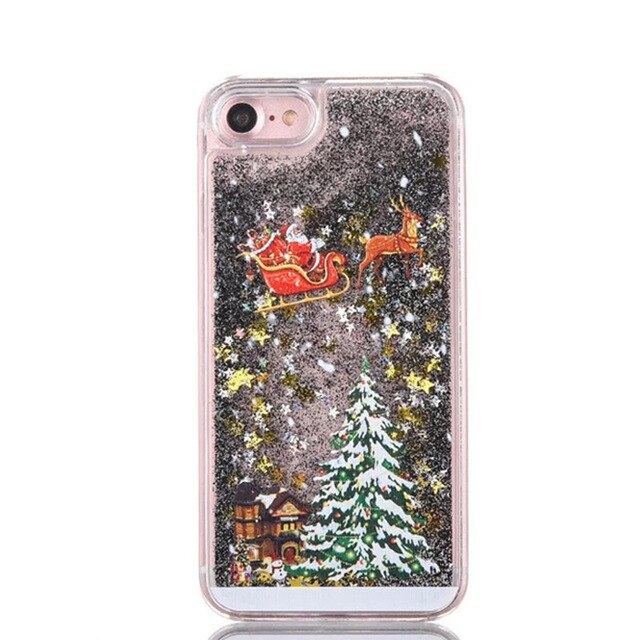 Christmas Phone Case For iPhone 6s 6 7 8 Plus 11Pro XS MAX XR Luxury Glitter Bling Cover for iPhone XS 11 Pro MAX X CASE - Trend Catalog - 