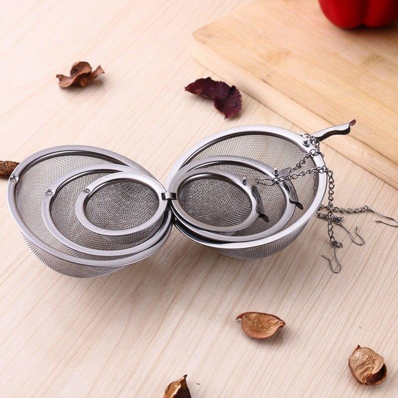 Stainless Steel Mesh Tea Infuser Strainer Creative Kitchen Pot Spice Filter Seasoning Ball Household Tea Leak Gadgets Tool - Trend Catalog