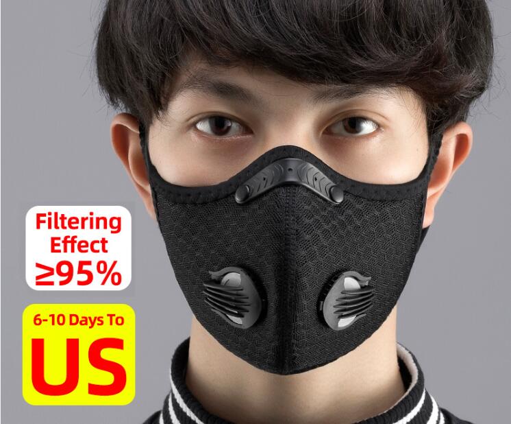Cycling Face Mask Filter KN95 Anit-fog Breathable Dustproof Bicycle Respirator Sports Protection Mouth-Muffle Dust Mask - Trend Catalog